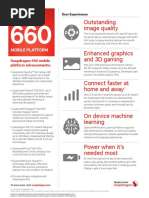 Qualcomm Snapdragon 660 Mobile Platform Product Brief