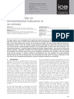 Modelling Study On Environmental Indicators in An Estuary