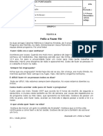 1º Teste 8º A Port Não Literário NEE Paula Prata