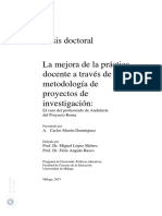 Mejora Práctica Docente A Través de Proyectos Investigacion