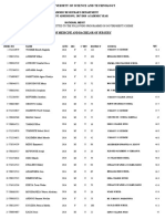 Mbarara University Government Admission List 2017/18