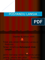 Posyandu Lansia