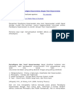 Hubungan Antara Paradigma Keperawatan Dengan Teori Keperawatan