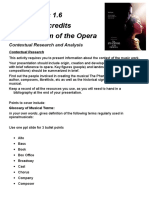 The Phantom of The Opera NCEA 1.6 Task