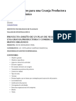 Plan de Negocios para Una Granja Productora de Huevo Orgánico