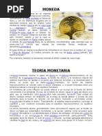 Moneda y Teoria Monetaria