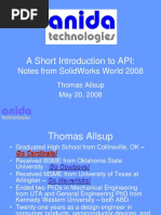 A Short Introduction To API PDF