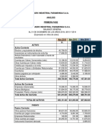 Avance Análisis Financieros Paramonga Saa