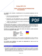 Codigo Nfpa 704 Identificacion y Rotulado de Productos Peligrosos