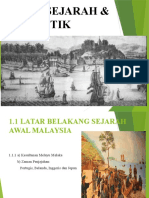 1.1 Latar Belakang Sejarah Awal Msia