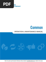 Common: Operation & Maintenance Manual