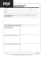 Appendix 4 A Exploring Challenging Behaviors Pulling It Together Worksheet