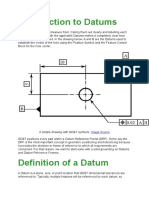 Introduction To Datums: Datums Tell Us Where To Measure From. Calling Them Out Clearly and Labelling Each