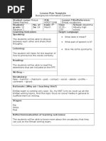 Lesson Plan Template - Emsat Vocabulary