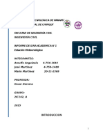 Informe 1 Estacion Meteorologica - Mediciones Hidrologicas