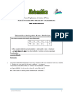 Ficha 3 Módulo A7 GES 12º Ano Valor Médio e Desvio Padrão