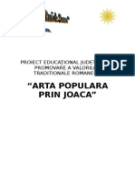 Proiect Unitate Arta Populara Prin Joaca