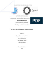 Tesis Restauracion Toyota Hilux 1998 PDF