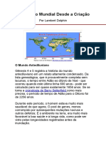 População Mundial Desde A Criação