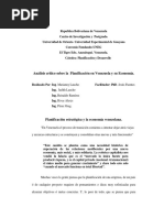 Planificacion Estrategica en Venezuela Un Reto PDF