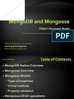 MongoDB and Mongoose in NodeJS