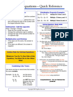 Algebra Cheat Sheets PDF