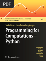 Programming For Computations - Python