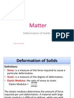 Deformation of Solids