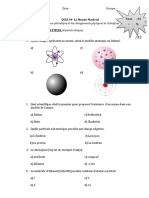 Quiz 4 - Le Tableau Periodique Et Les Changements Physiques Et Chimiques