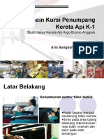 Desain Kursi Penumpang Kereta API K-1 Kolokium 2