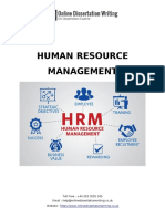 Sample Dissertation On Human Resource Management