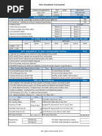 Antenna Parts Installation Pass: Site Handover Document