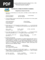 Balotario de La Prueba de Suficiencia Academica