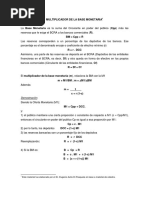 Multiplicador de La Base Monetaria