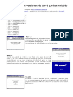 Versiones de Word Que Han Existido