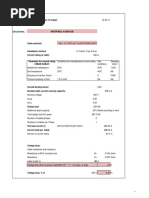 Cable Sizing For Main Cable - DB