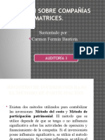 Dictamen Sobre Compañías Matrices