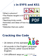 Phonics Emmanuel Parent Workshop