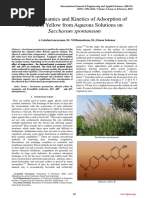 Thermodynamics and Kinetics of Adsorption of Alizarin Yellow From Aqueous Solutions On