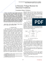 Single Phase Dynamic Voltage Restorer For Abnormal Conditions