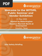 Welcome To The Witsml Public Seminar and Vendor Exhibition: Hosted by Bakerhughes Houston Marriott North at Greenspoint