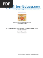 El Alumnado de Secundaria Ante Los Problemas Matematicos