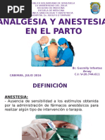 Analgesia y Anestesia en El Parto Gusmy