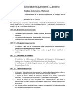 Titulo V: de Las Relaciones Entre El Gobierno y Las Cortes Generales