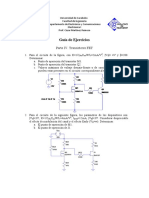 Guia Ejercicios Parte 4. Transistores FET Universidad de Carabobo-Venezuela