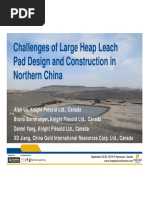 Alan Lu Challenges of Large Heap Leach Pad Design in Northern China