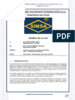 Informe Control de Tiempos Rampa 7400 (-)