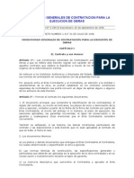 Condiciones Generales de Contratacion para La Ejecucion de Obras