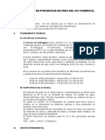 Determinacion de Porcentaje en Peso Del HCL Comercial