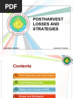 Postharvest Losses and Strategies